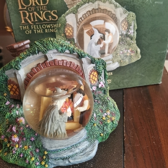 Very rare lord of the rings department 56 the fellowship of the rings waterglobe - Picture 2 of 7